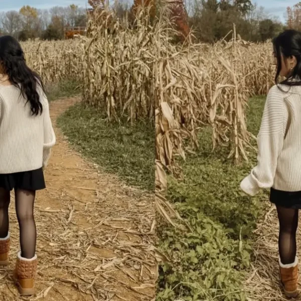 fall corn maze outfits