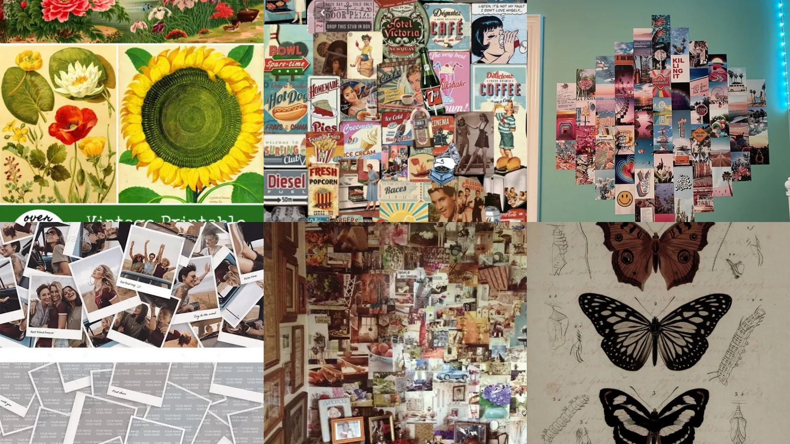 16+ Stunning Collage Wall Printable Ideas That Transform Rooms