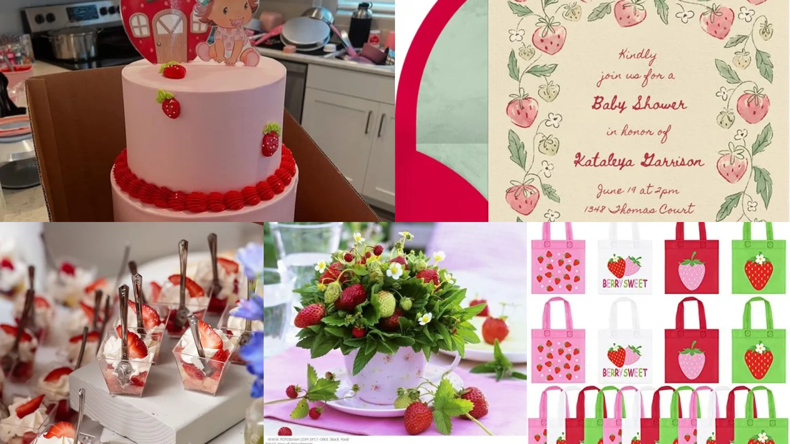 16+ Adorable Strawberry Shortcake Baby Shower Ideas