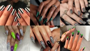 9+ Trendy Beetlejuice Nails That Are Perfectly Spooky