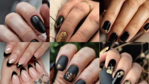 10+ Stunning Black and Gold Nails That Look Insanely Luxe