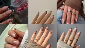 Brown French Nails Are the New Classic – My Fav 9+ Designs