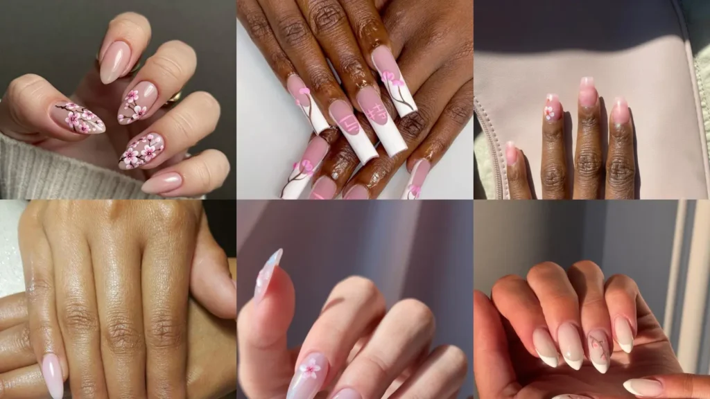 10+ Trendy Cherry Blossom Nails That Are Super Cute & Pretty
