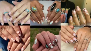 18+ Trendy Cow Print Nails You Can’t Get Around Right Now