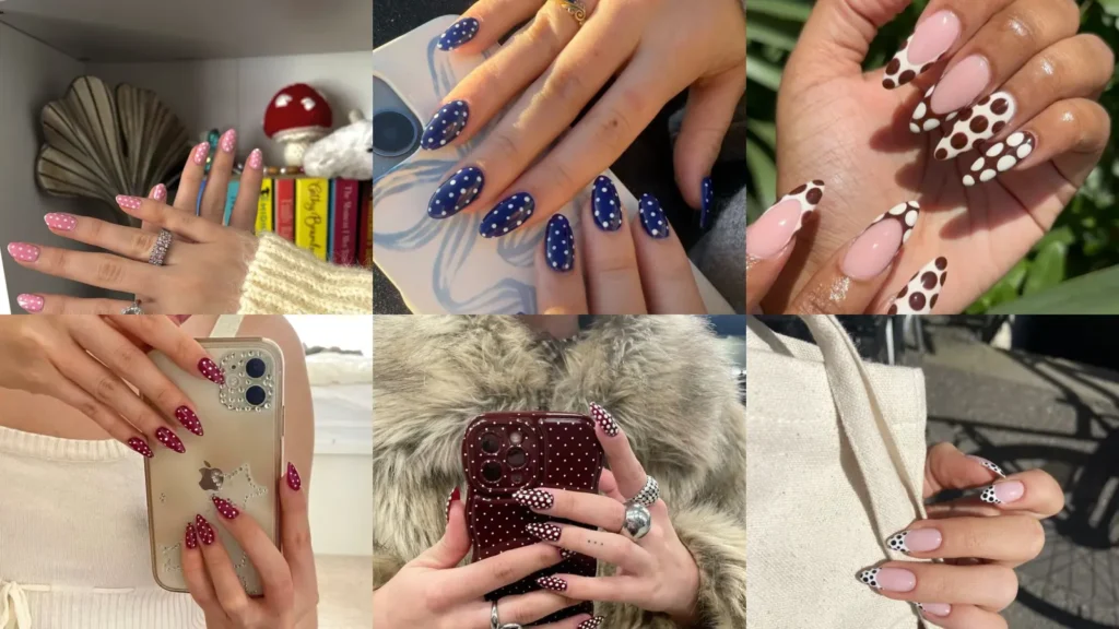 20+ Cute Trendy Polka Dot Nails You Need to Try This Year