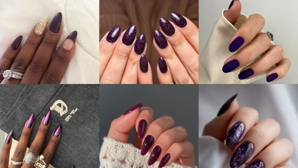 10+ Trendy Dark Purple Nails You Need to Try This Year