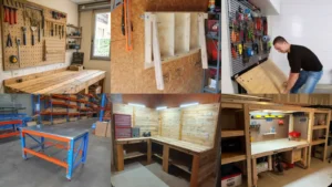 20+ Genius Garage Workbenches That Double Your Space