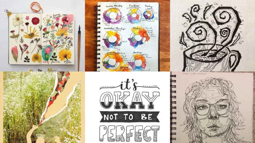 19+ Creative Sketchbook Page Ideas That Inspire Daily