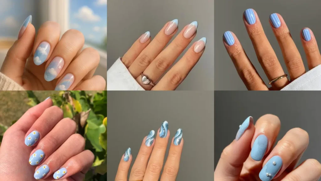20+ Trendy Sky Blue Nails You’ll Be Obsessed With Right Now