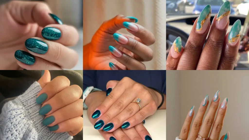 10+ Trendy Teal Nails That You Need to Try This Year