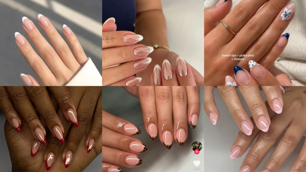 20 Almond French Tip Nails With Pretty Colors and Little Details