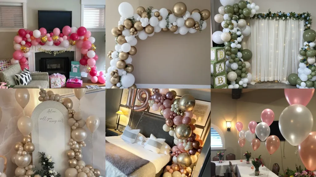 20 Balloon Decoration Ideas at Home, From Simple Clusters to Party Arches