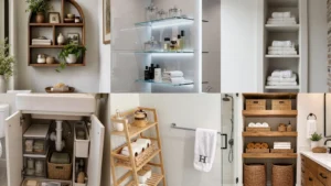 20 Bathroom Storage Shelves and Clever Organizing Ideas to Try