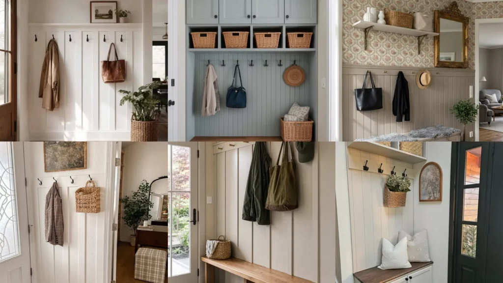 20 Board and Batten Mudroom Ideas and Pretty Entryway Details