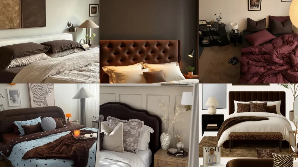 20 Chocolate Brown Bedding Ideas With Pretty Layers and Patterns