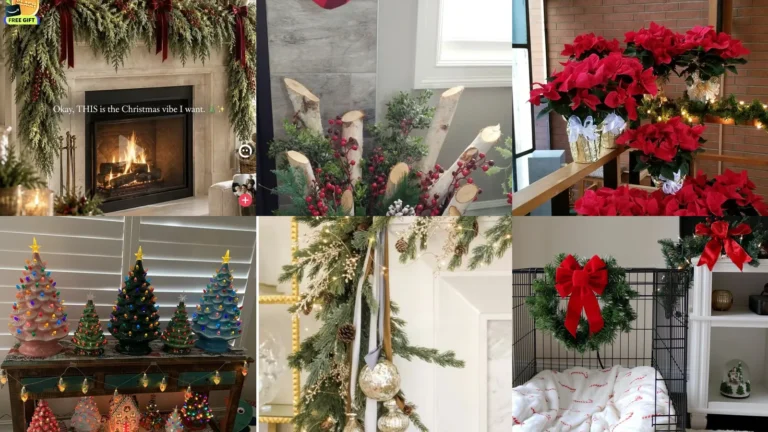 20 Christmas Mantel and Hearth Decor Ideas With Greenery, Bows and Sparkle