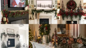 20 Christmas Mantel Decor With TV Ideas and Festive Looks to Adapt