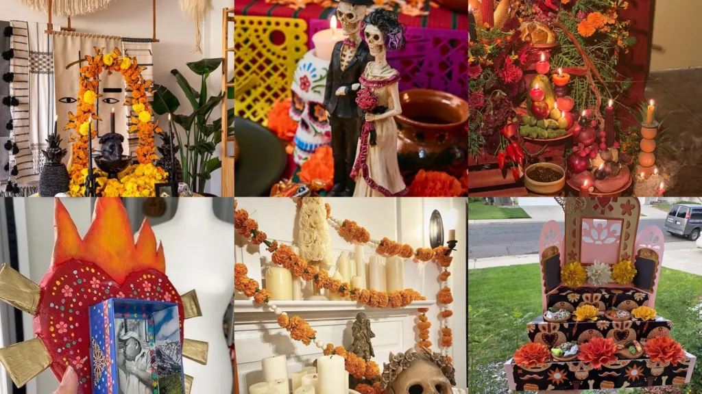 20 Day of the Dead Altar Ideas With Flowers, Photos and Personal Details