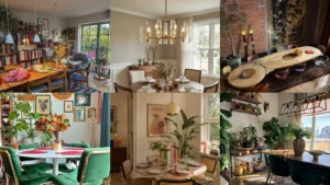 20 Eclectic Dining Room Ideas With Color, Pattern and Pretty Details