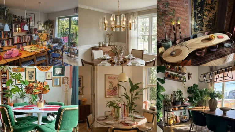 20 Eclectic Dining Room Ideas With Color, Pattern and Pretty Details