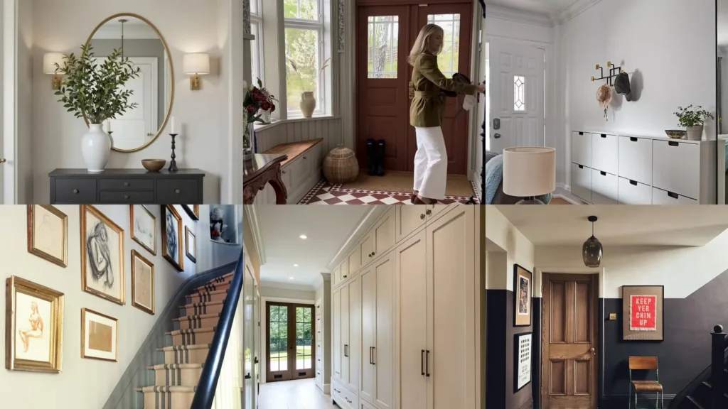 20 Entrance Hallway Decor Ideas With Pretty Storage, Mirrors and Color