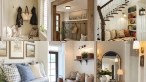 20 Entryway Nook Decor Ideas With Pretty Benches, Mirrors and Shelves