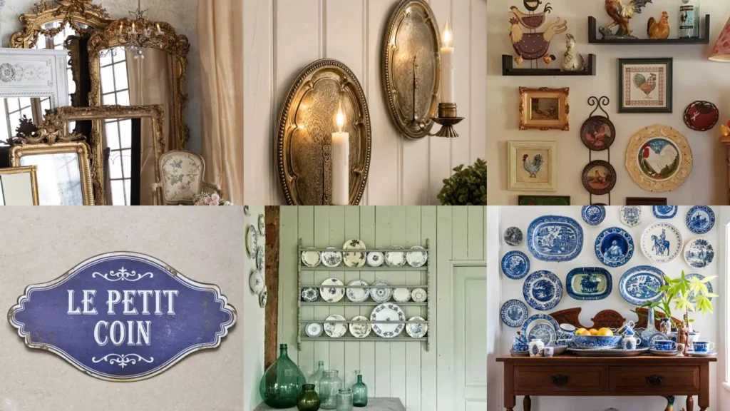 20 French Country Wall Decor Ideas With Mirrors, Florals and Rustic Details