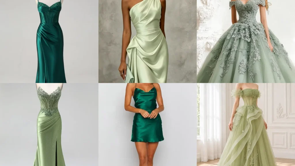 20 Green Prom Dresses From Pale Sage to Deep Emerald