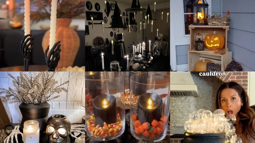 20 Halloween Candle Decor Ideas and Spooky Glowing Displays