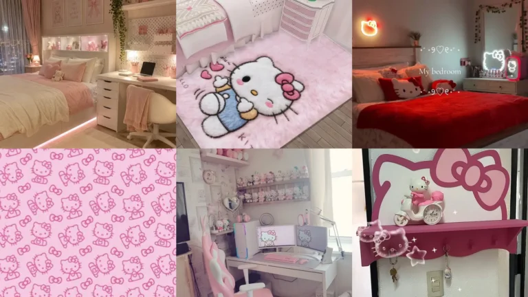 20 Hello Kitty Bedroom Decor Ideas With Pink Details and Cute Displays