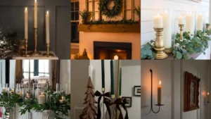 20 Ideas for Mantel Decor With Candles and Nearby Displays