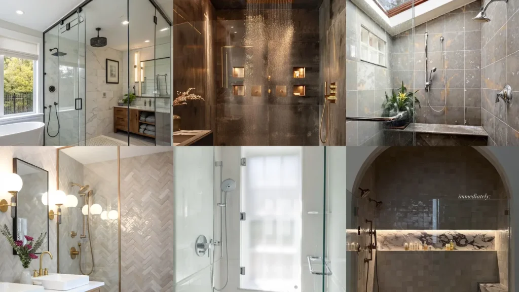 20 Master Bathroom Shower Ideas With Pretty Tile and Standout Details