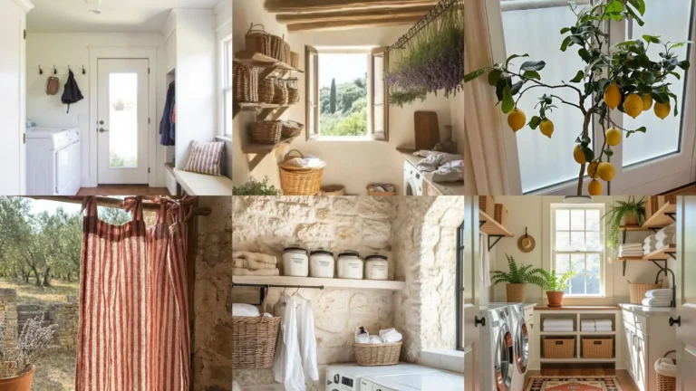 20 Mediterranean Laundry Room Decor Ideas With Tiles, Baskets and Pretty Details
