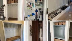 20 Mudroom Closet Storage Ideas With Baskets, Benches and Hidden Shelves