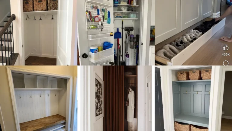 20 Mudroom Closet Storage Ideas With Baskets, Benches and Hidden Shelves