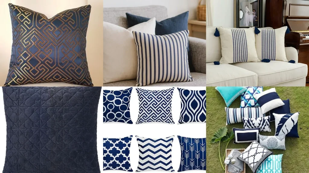 17+ Stunning Navy Blue Decorative Pillows Transform Any Room