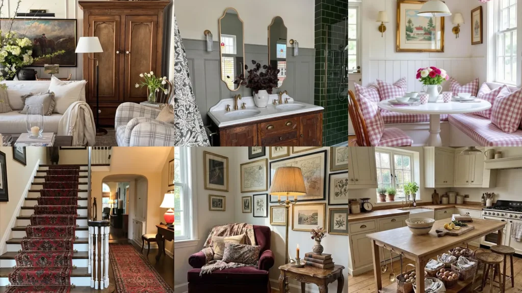 20 New Heritage Decor Ideas With Florals, Checks and Collected Details