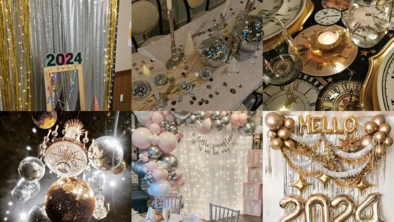 20 New Years Eve Decor Ideas With Balloons, Stars and Sparkle
