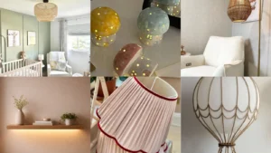 20 Nursery Lighting Ideas With Clouds, Bows and Pretty Shades