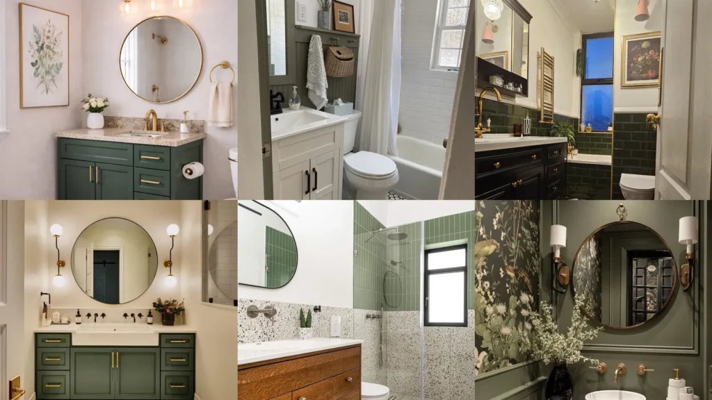 20 Olive Green Bathroom Vanity Ideas and Color Pairings to Save