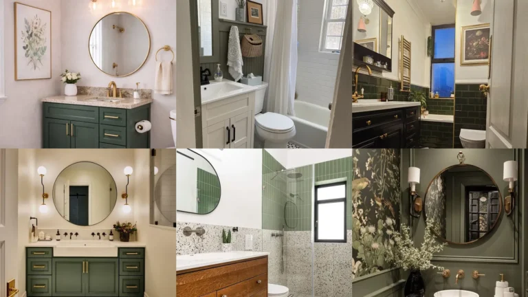 20 Olive Green Bathroom Vanity Ideas and Color Pairings to Save