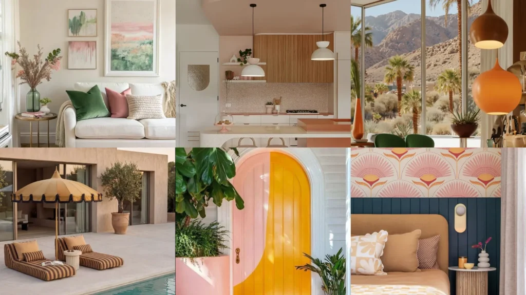 20 Palm Springs Interior Style Ideas With Color and Retro Details