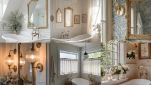 20 Parisian Chic Bathroom Decor Ideas With Pretty Vintage Details