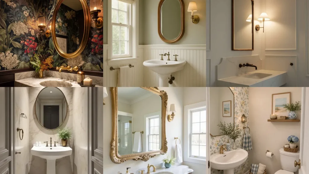 20 Powder Room Ideas With Pedestal Sink Inspiration and Pretty Decorating Details