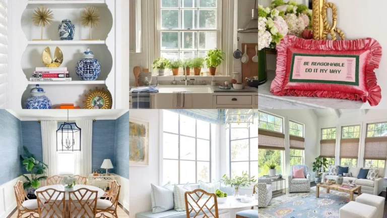 20 Preppy Home Decor Ideas With Stripes, Florals and Pretty Color