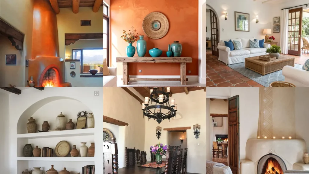 20 Santa Fe Interior Design Ideas With Color, Pattern and Beautiful Beams