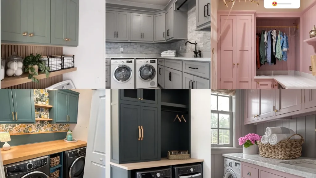 20 Utility Room Cabinet Colors From Soft Sage to Dusty Pink