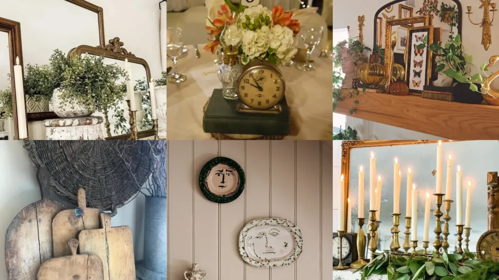 20 Vintage Mantel Decor Ideas With Mirrors, Candlesticks and Collected Details