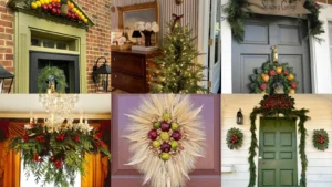 20 Williamsburg Christmas Decor Ideas With Fruit, Greenery and Bows